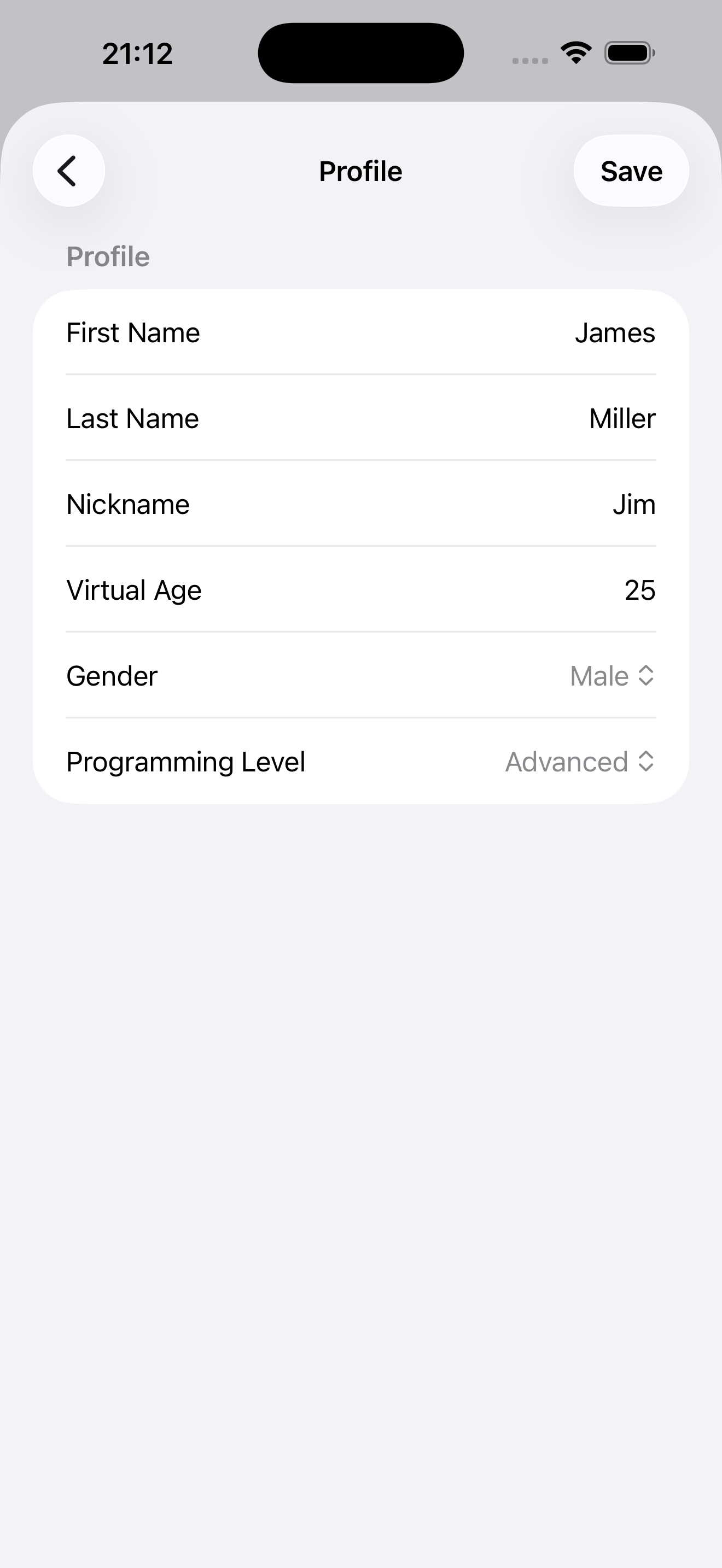 Configuración de personaje IA